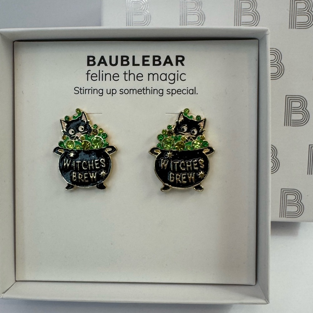 BaubleBar Witches Brew Cauldron Earrings